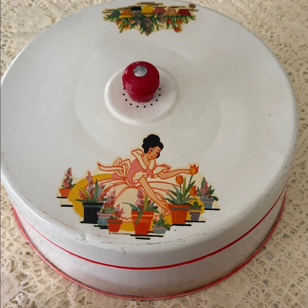 Vintage Spice Tins Rack and Cake Cover